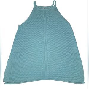 Crotchet Sea Blue Tank Top